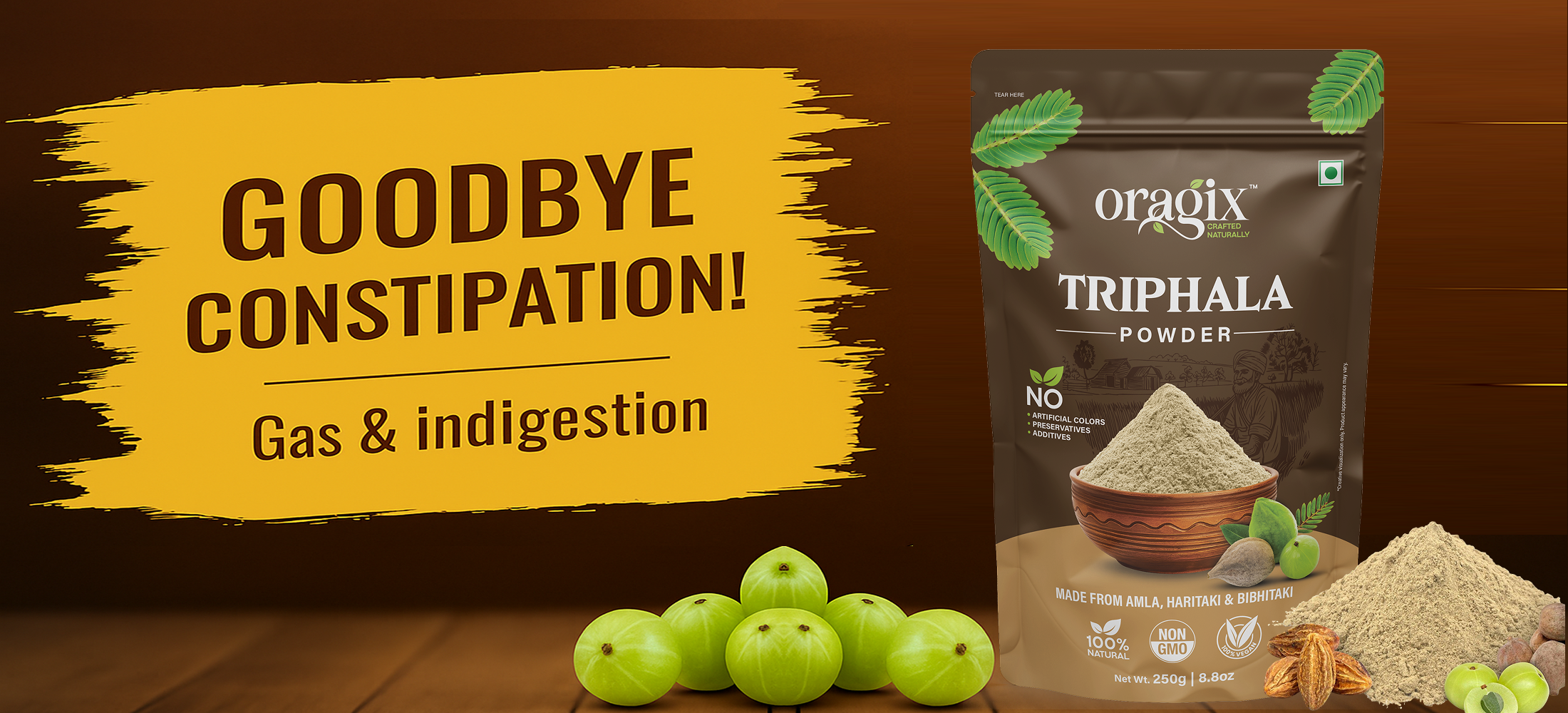 Oragix Triphala Powders.